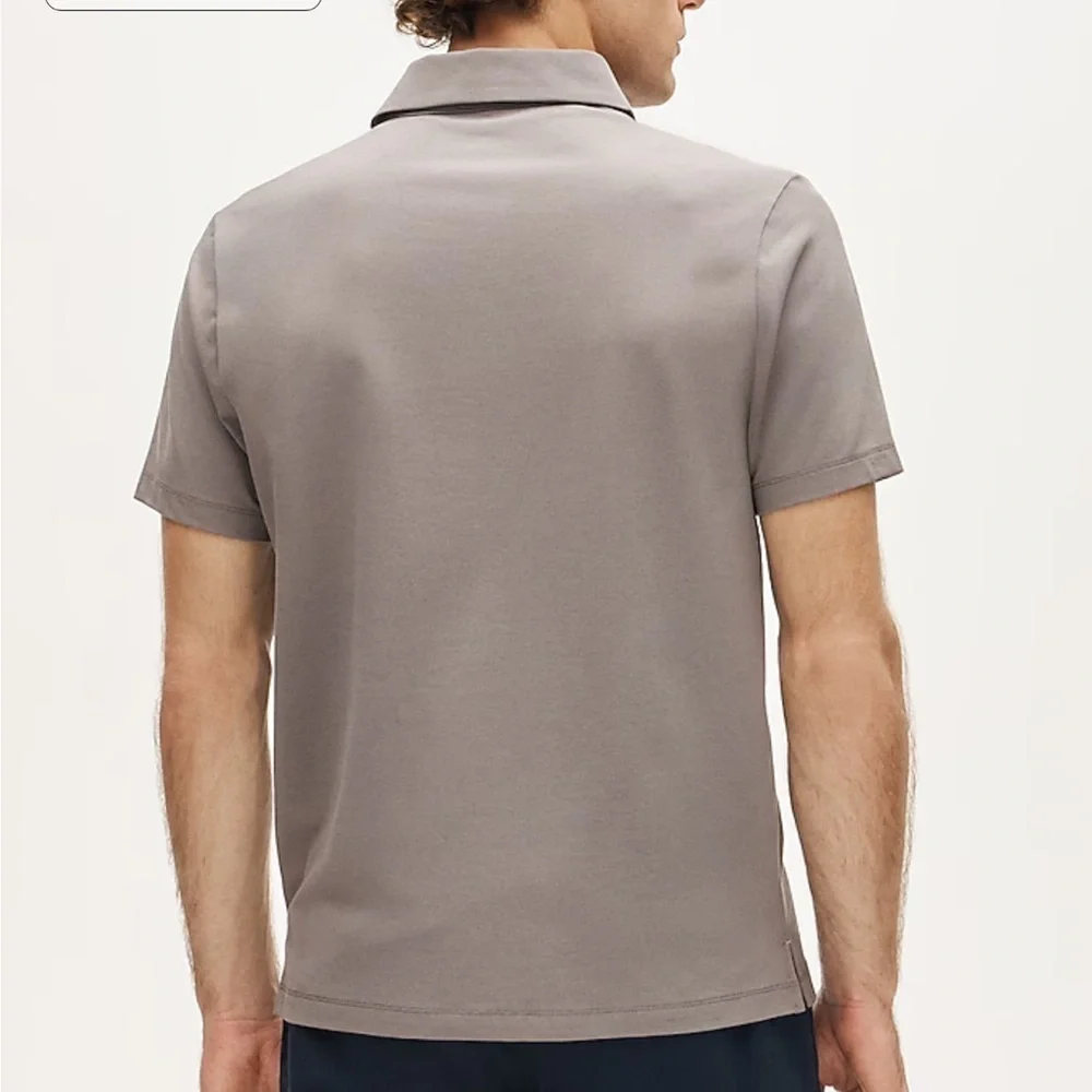 J crew graphite shade grey Performance piqué polo shirt